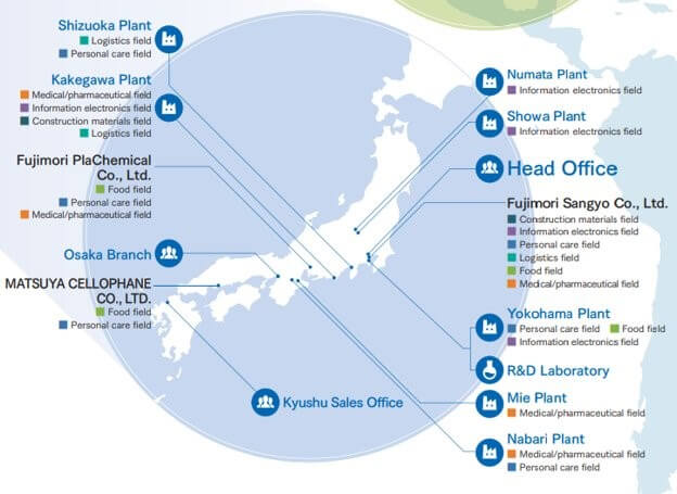 Map of Japan's Facilities